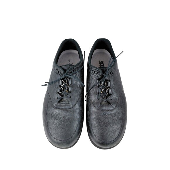 SAS Bout Time Mens 10 W Black Leather EZ Lace Up Comfort Casual Loafer Shoes main image 13